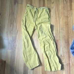 We the Free (free people) small waist boot leg yellow pants